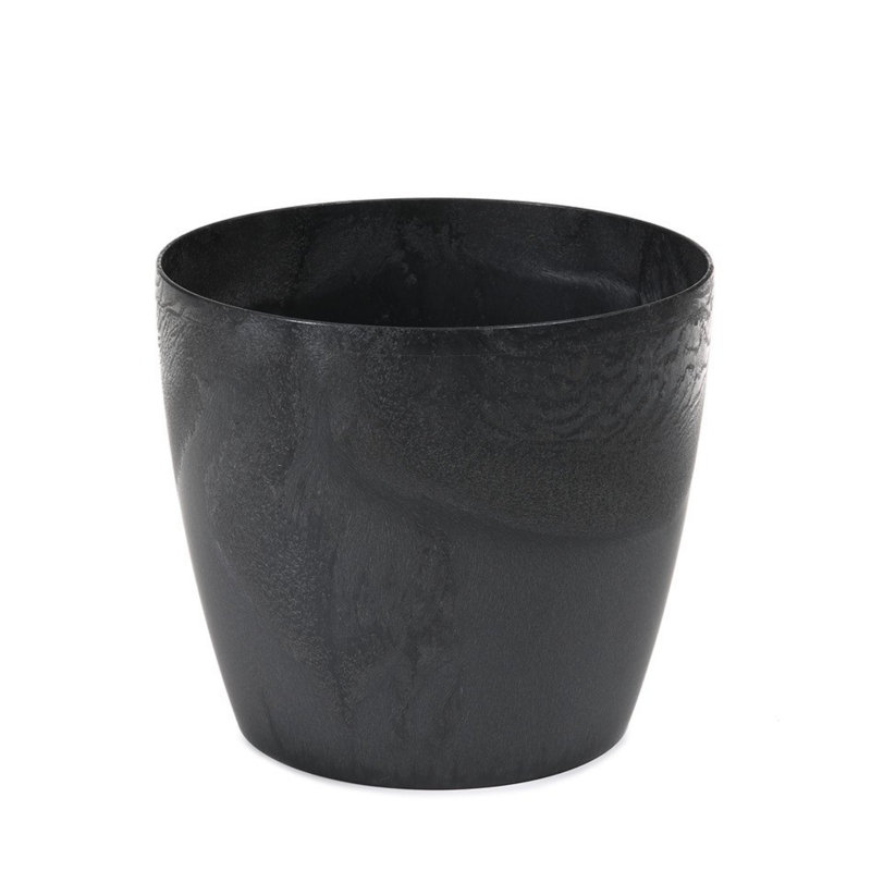 Taylur Pot Planter, 31.6cm H x 36cm W x 36cm D, Black
