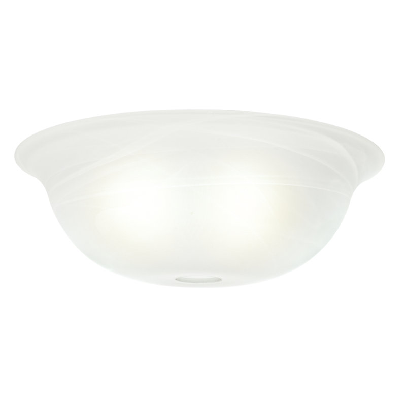 Swirled Marble Glass Bowl Ceiling Fan Light Shade