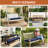 Outdoor Bench Cushion, Rainproof Patio Furniture Cushions for Porch Swing with Ties-2146244970-2146244975