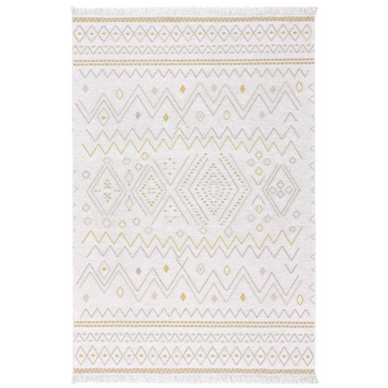 Tapis en coton Kiuna, Rectangle 2 pi x 3 pi 4 po