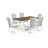 7-Piece Solid Wood Top Dining Set with 1-Table and 6-Upholstered Chairs with Lattice Back-1142529708-1142529709-1142529711