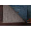 Tapis en laine fabriqué à la main à motif végétal abstrait bleu 4 x 5