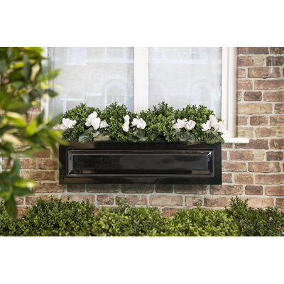 Haldeman Fiberglass Window Box Planter