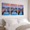 Ensemble de 3 tableaux sur toile représentant un canal urbain, parfaits pour la décoration du salon, de la chambre ou de la maison.