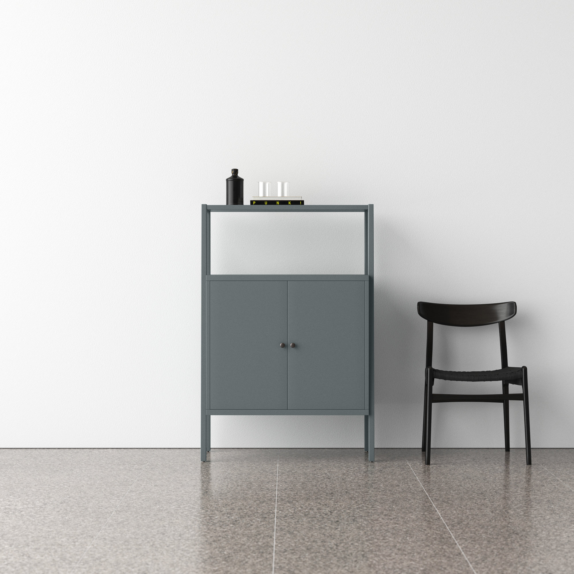 Faulkner 32'' Bar Cabinet, Gray/Green