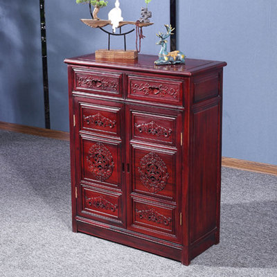 Classical Chinese style storage shoe cabinet