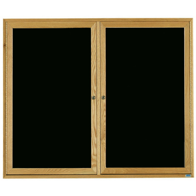 Tableau à lettres mural, H 48 po x l 60 po, Deux, Laque transparente ultrabrillante