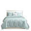 4 literies en coton. Motifs brodés, literie de chambre à coucher prélavée avec broderie étoile de mer. Lavable à la machine, double / grand