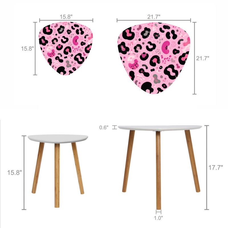 Ensemble de 2 tables basses gigognes Triangle