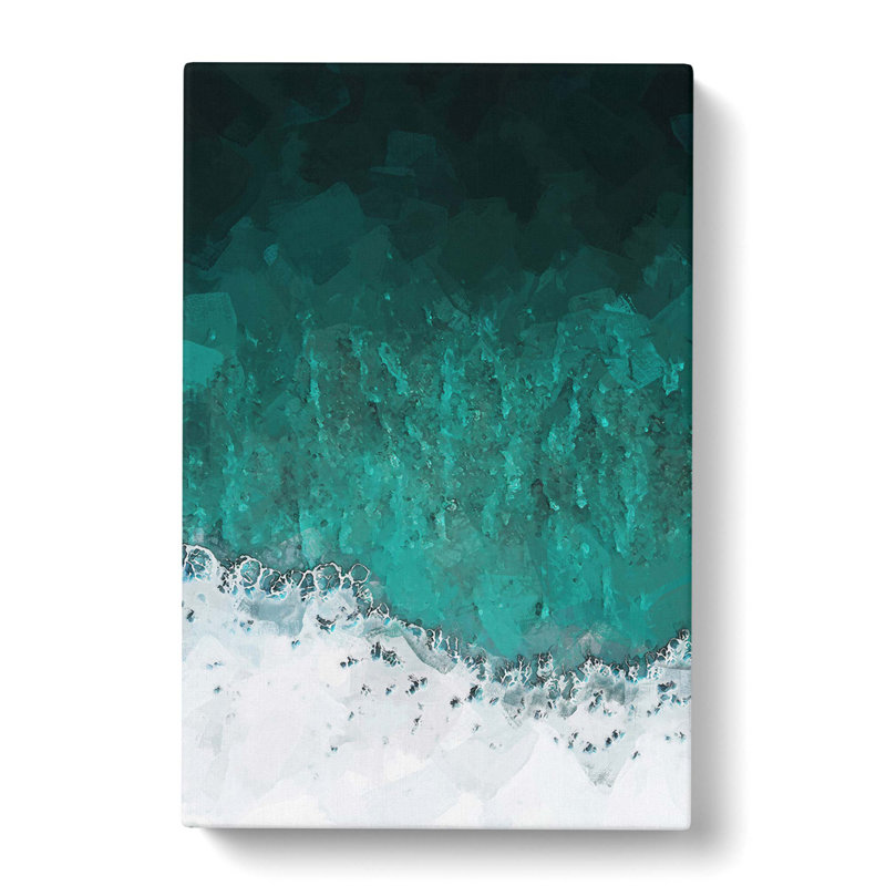Magic Of The Waves In The Maldives In Abstract - Wrapped Canvas Print, 91cm H x 60cm W x 3cm D