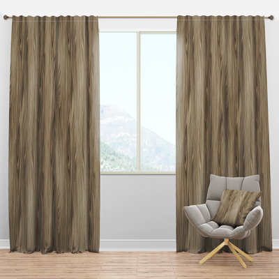 Vertical annual tree rings - Nature Curtain - Velvet Room darkening - 1 panel