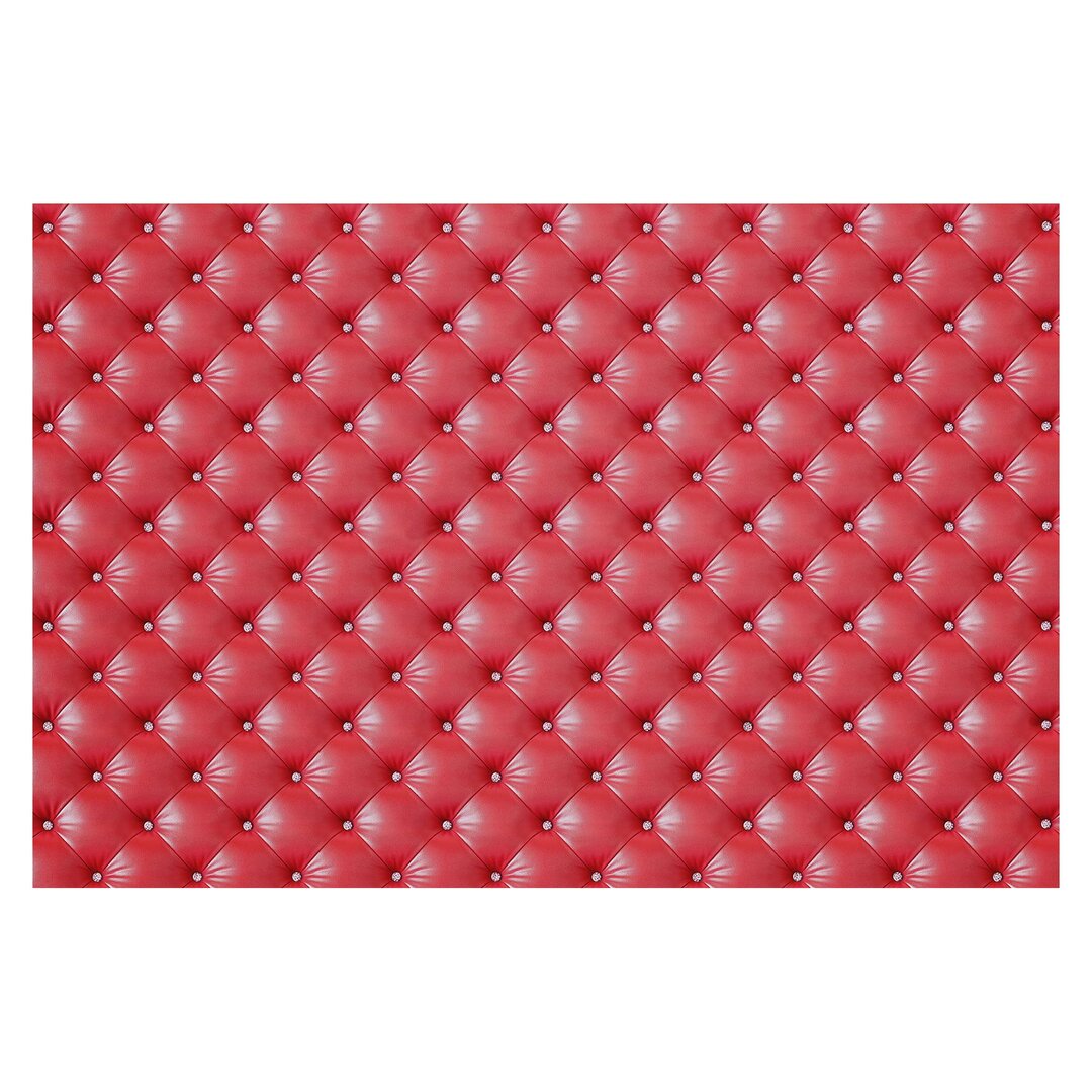 Strukturierte Tapete Red Padding 2,25 m x 336 cm