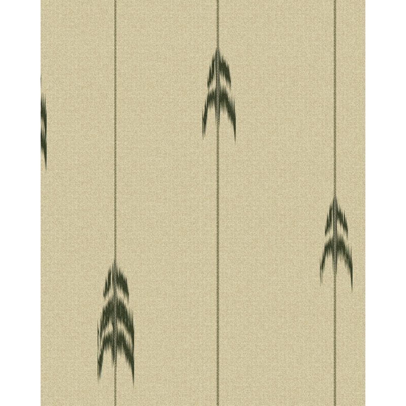 Tyrol Apres-Ski Home Striped Wallpaper Roll, Taupe