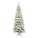 Flocked Pacific Pine 7.5' White Christmas Tree