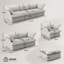 Canapé modulaire modulaire 4 pièces 4 pièces-126615605-126615603