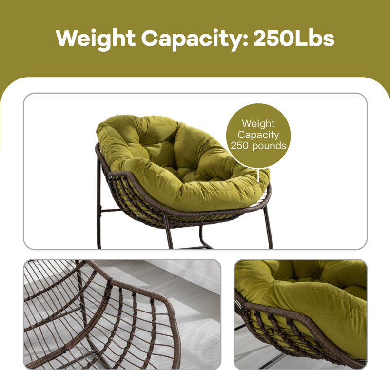 Chaise berçante Angellee, Vert