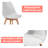 Firoj Modern Dining Table Set for 2