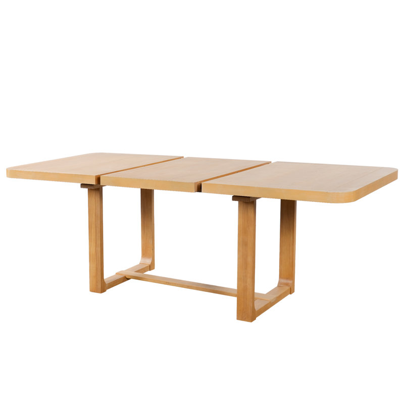 Table de salle à manger extensible Carvewood, Natural