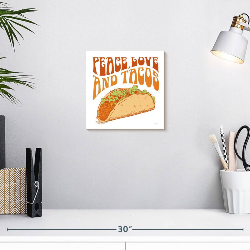 Ketti Peace Love And Tacos, H 10 po x l 10 po