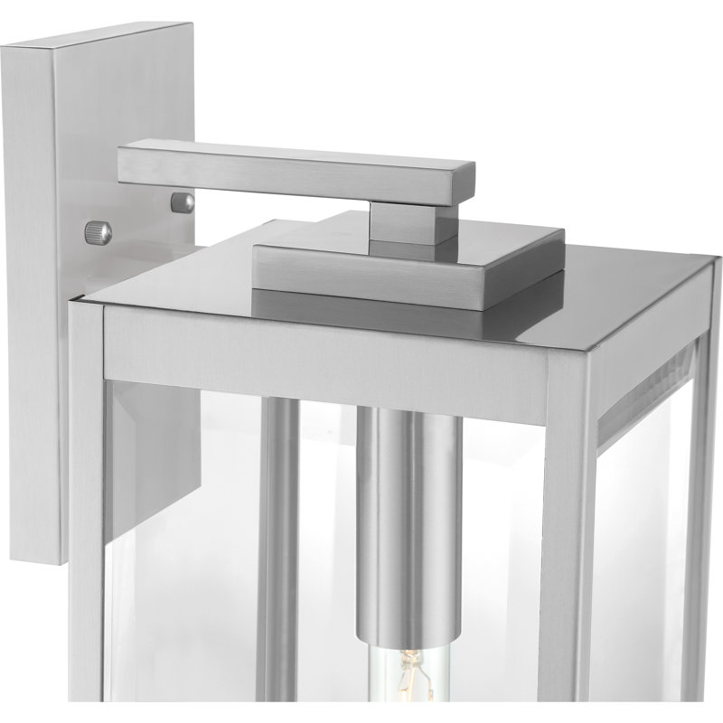 Meunier Steel Wall Light, 20" H x 7" W, Stainless Steel