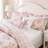 Piece King Bedding Sets, Pink Floral Microfiber Comforter, Cottage Style