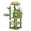 Arbre à chat en forme de cactus, centre d'activités multifonctionnel avec tour pour chat, 2 hamacs suspendus, poteaux à griffes en sisal, perchoirs interactifs, pour la décoration intérieure des chats