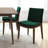 Bouziane 4 - Person Solid Wood Solid Wood Top Four Leg Dining Set