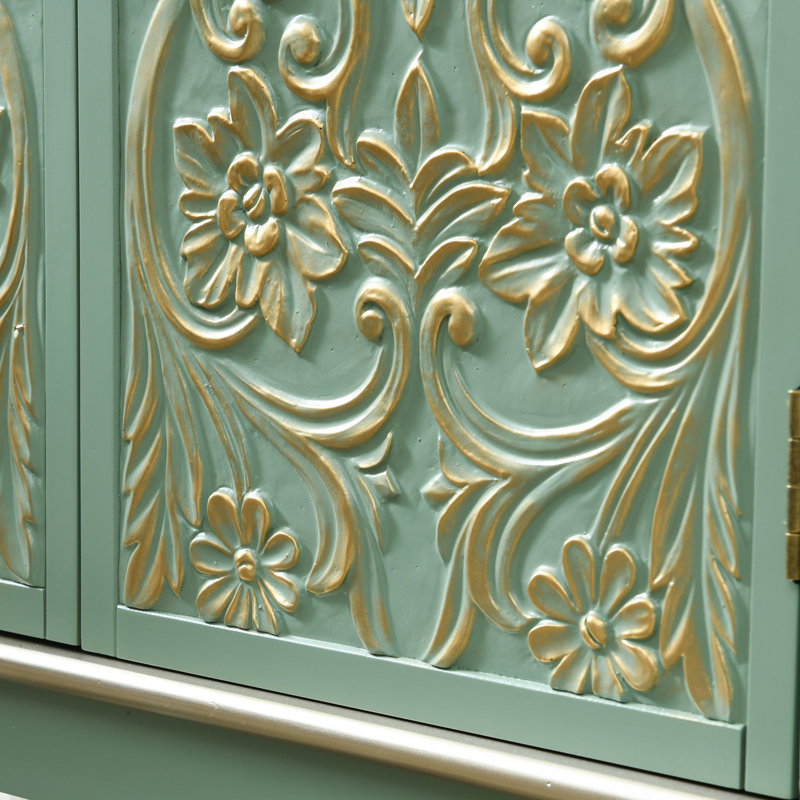 Armoire d'appoint en bois vert 33 po Fienley