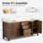 72" Free Standing Double Bathroom Vanity with Engineered Marble Top, Ceramic Sink, Backsplash-109176064-109176067