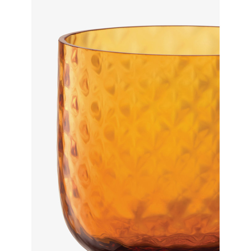 Dapple Handmade Drinking Glass, Sun Amber