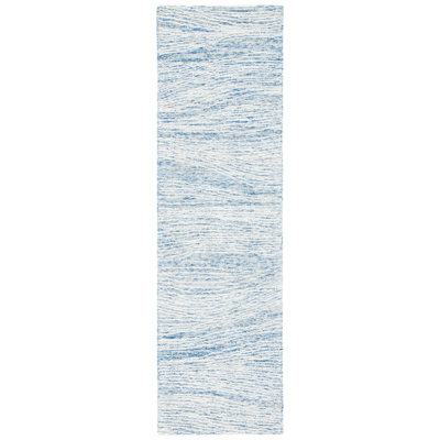 Tapis abstrait en laine / coton touffeté à la main Ameelia