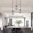 Baconton 1- Light Crystal Matte Black Pendant Light