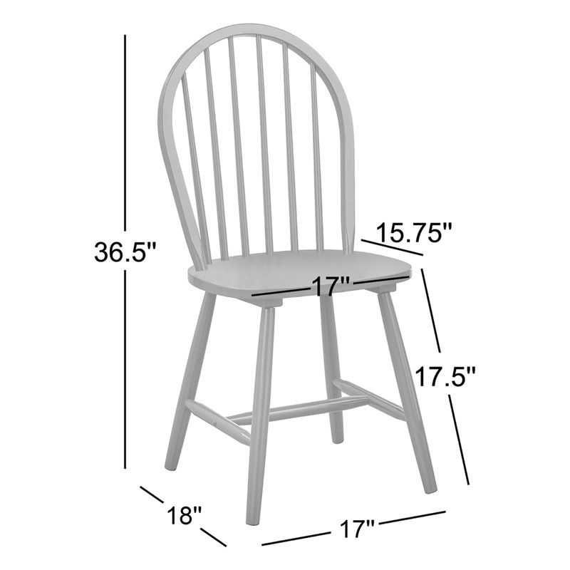 Framlingham 17.5'' H Solid Wood Side Chair, White/Natural