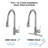 Stainless Steel Pull Down Kitchen Faucet With Sprayer Brushed Nickel-119337279