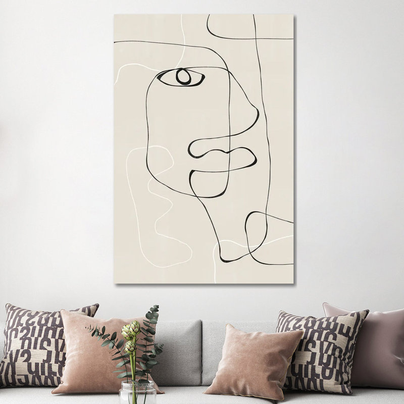 Abstract Face I by THE MIUUS STUDIO - Gallery-Wrapped Canvas Giclée on Canvas, Does Not Apply, Wrapped Canvas