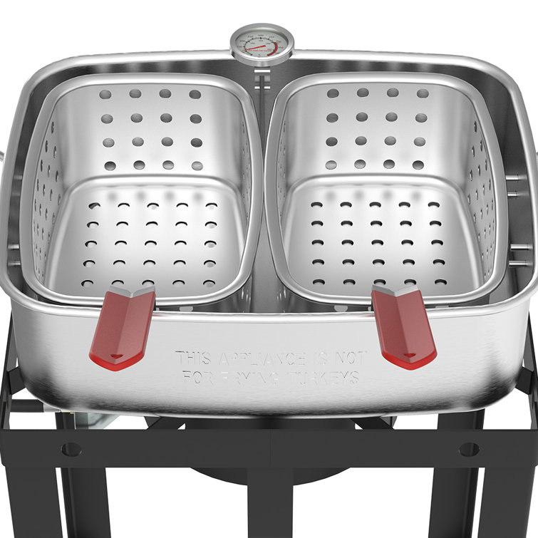 18 QT. Dual Basket Fryer