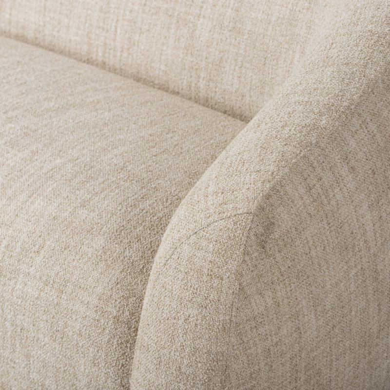 Channing Sofa, Yuma Cream 96% Polyester/4% Acrylic