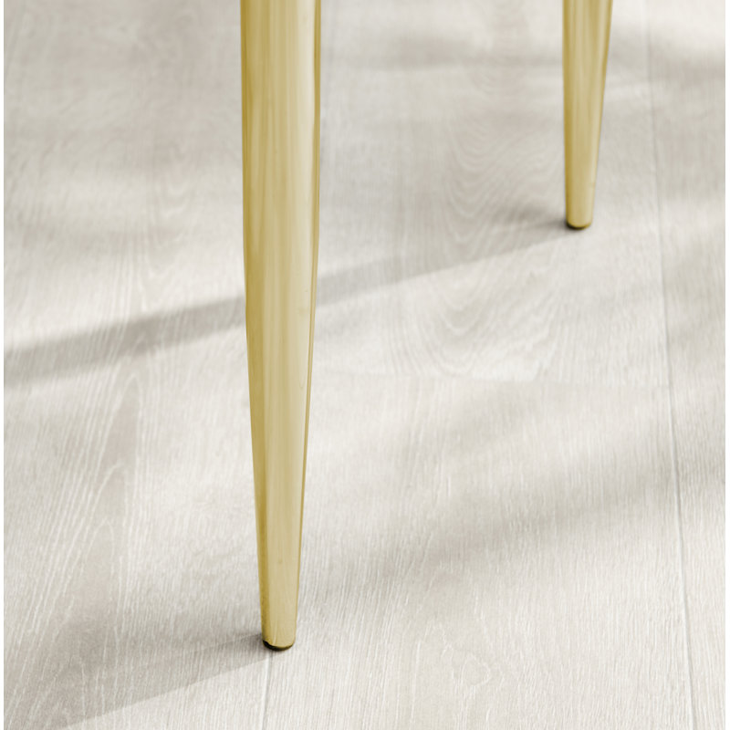 Luxury Velvet Dining Chair - Modern Art Deco Style, Grey, Gold