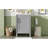 Space-saving Gray Vanity With Solid Wood Durability For Small Bathrooms