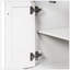 Meuble-lavabo 24 po avec lavabo supérieur, meuble de rangement moderne à 2 niveaux, meuble-lavabo simple, grandes tablettes de rangement