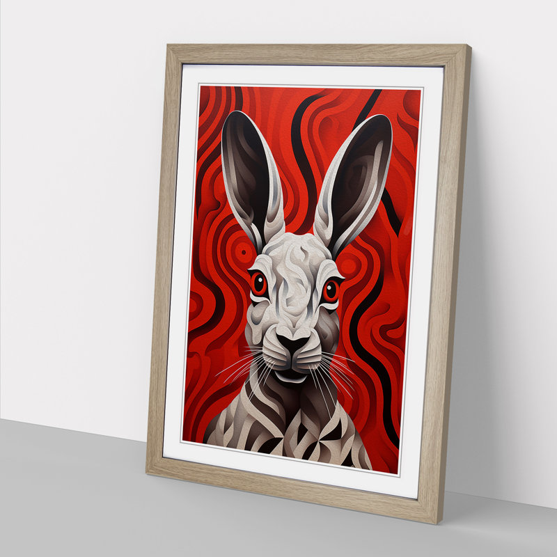 Hare Op No.2 - Framed Print