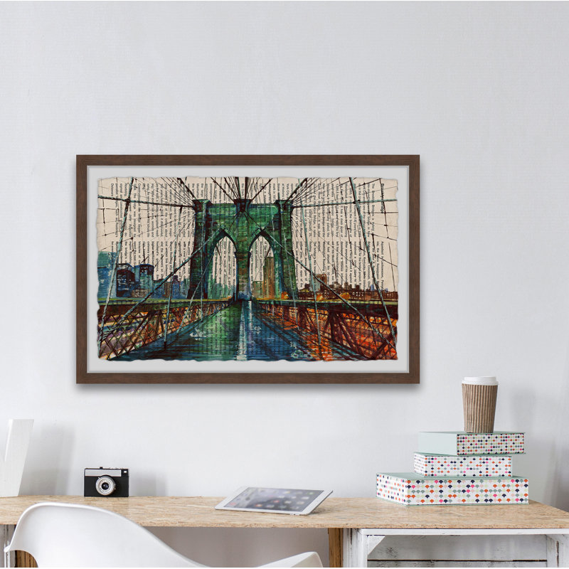 Road to Your Dream - Reproduction d'art graphique sur papier encadré, H 16 po x l 24 po x 1,5 po