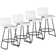 Cleek Swivel Counter Stool with Metal Frame