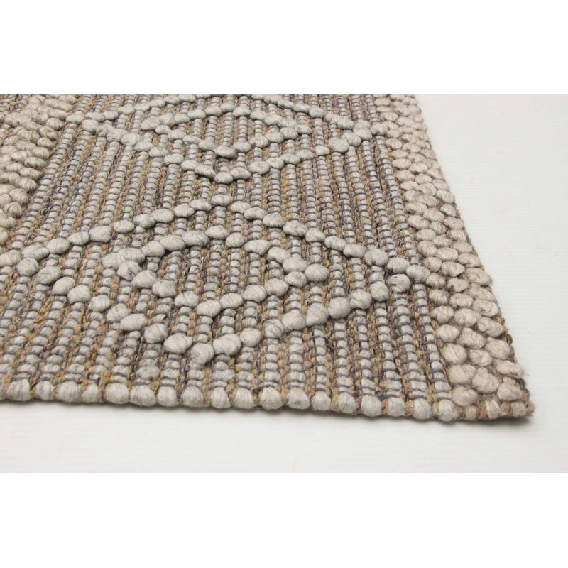 Tapis kaki en laine New Age Deumy