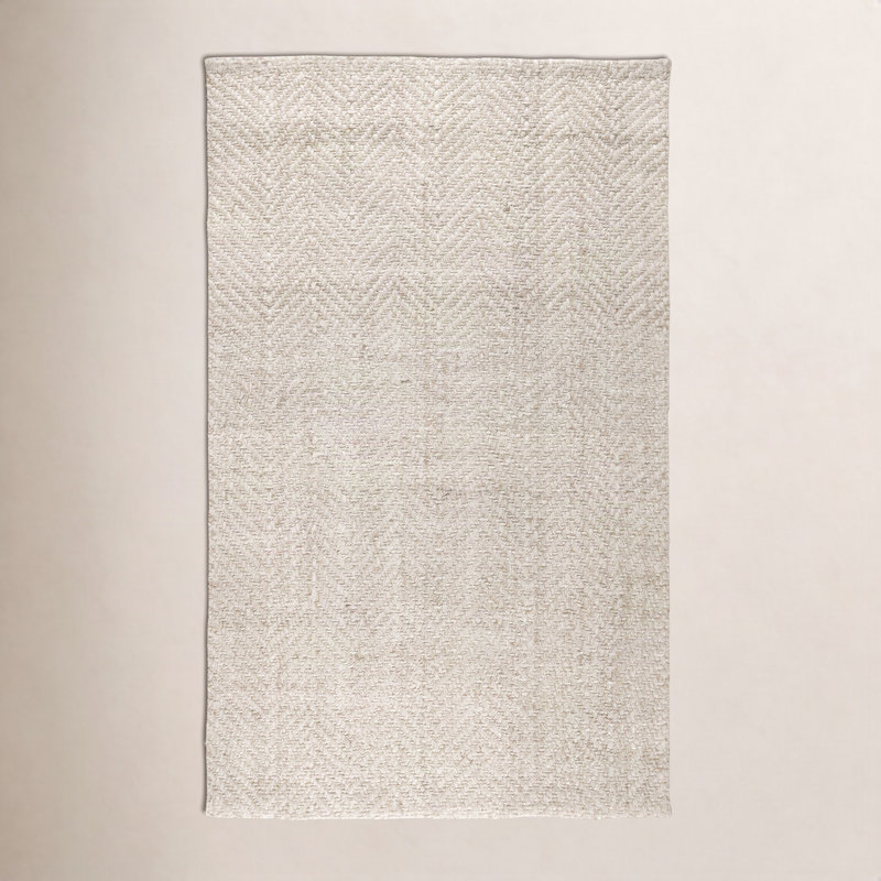 Chevron Handwoven Jute Area Rug, Rectangle 2' x 3'