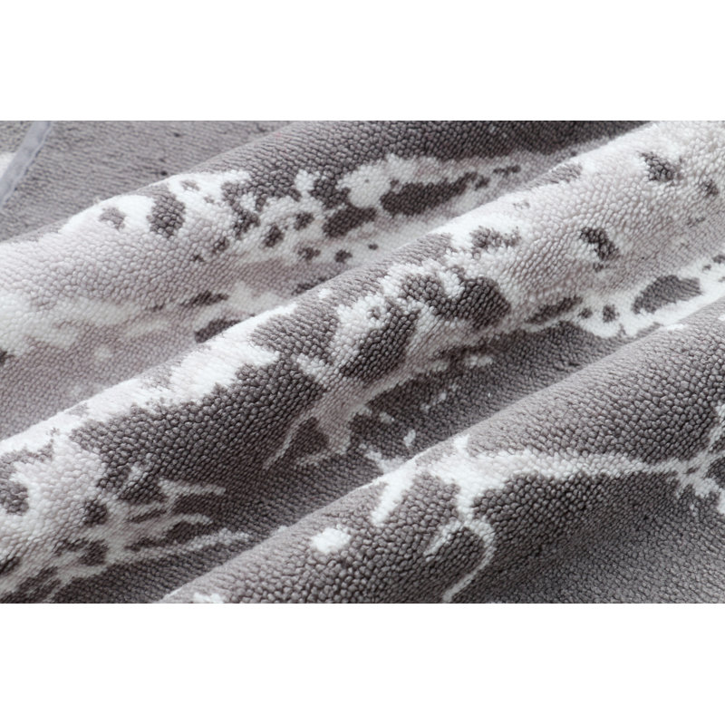 Ensemble de bain abstrait avec crochets 15 pièces Pelagios, gris