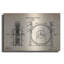 «Tesla Turbine Blueprint Brevet Parchment», art mural en métal-1614722321