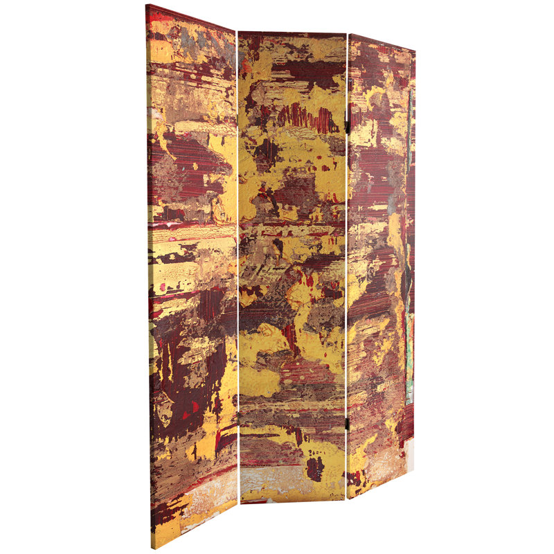 47.25'' 3 - Panel Folding Room Divider, Embers