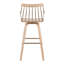 Tabouret de bar pivotant en bois massif-710954647