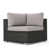 Coussin argenté / cadre gris sélectionné